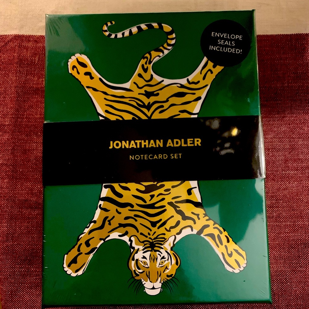 Jonathan Adler New in Sealed Box Explorer Foil Note Cards w Envelopes Seals